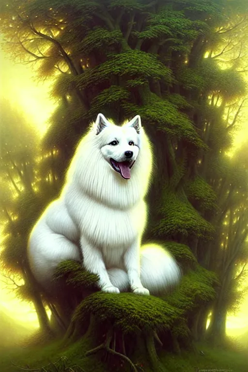 Image similar to anna podedworna samoyed