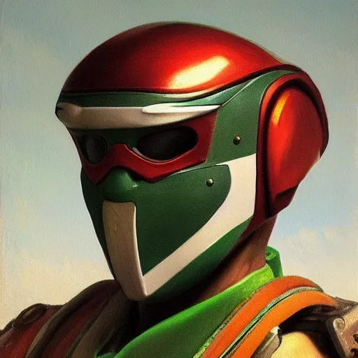 Prompt: a realistic painting by Michaelangelo depicting the Kamen Rider with the head of Kabutaku in the Renaissance,smooth,Sharp focus,high detailed,high resolution,fine art, upper body,bright colour,trending on Artstation.