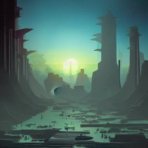 Image similar to beautiful happy picturesque charming organic utopian futuristic sci - fi town integrated in nature. beautiful light. grainy and rough. soft colour scheme. beautiful artistic vector graphic design art by lurid. ( 2 0 2 2 )