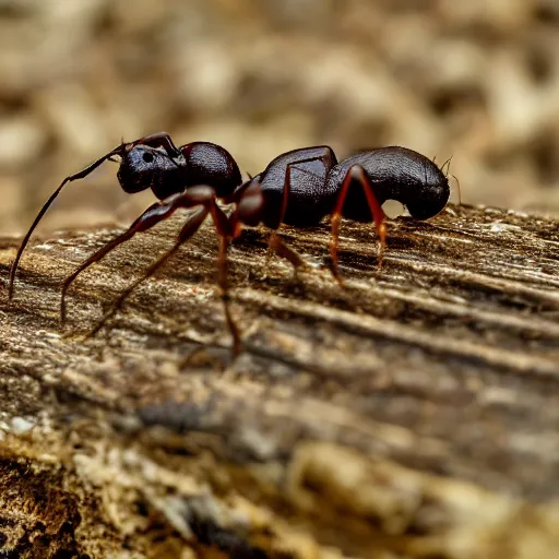 Image similar to Ants crawling on a half-eaten apple, XF IQ4, 150MP, 50mm, f/1.4, ISO 200, 1/160s, natural light, Adobe Photoshop, Adobe Lightroom, DxO Photolab, Corel PaintShop Pro, rule of thirds, symmetrical balance, depth layering, polarizing filter, Sense of Depth, AI enhanced