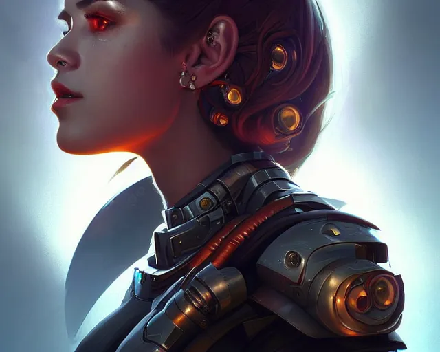 Prompt: beautiful but deadly female terminator cyborg, photography of kurzgesagt, deep focus, d & d, fantasy, intricate, elegant, highly detailed, digital painting, artstation, concept art, matte, sharp focus, illustration, hearthstone, art by artgerm and greg rutkowski and alphonse mucha