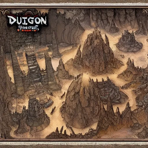 Image similar to dungeon map board concept d & d cave, top shot, desert, dices, vulcanic ground, monument, tribal hollows and build. hyper detailed, fantasy style art, highly detailed, digital painting, artstation, concept art, smooth, sharp focus, illustration, art by artgerm and greg rutkowski and alphonse mucha