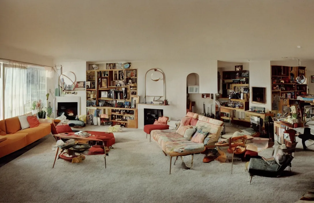 Image similar to inside of a 1970s living room