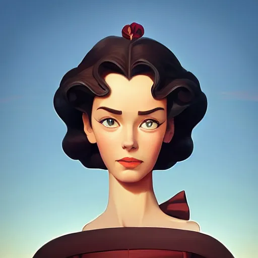 Image similar to face icon stylized minimalist gone with the wind 1 9 3 9, loftis, cory behance hd by jesper ejsing, by rhads, makoto shinkai and lois van baarle, ilya kuvshinov, rossdraws global illumination