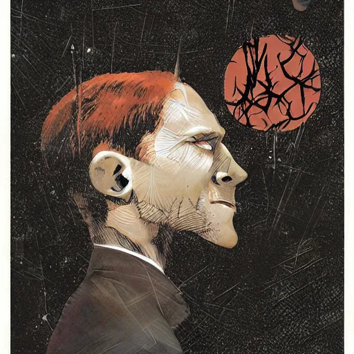 Image similar to no fears, okay one fear, by Dave McKean