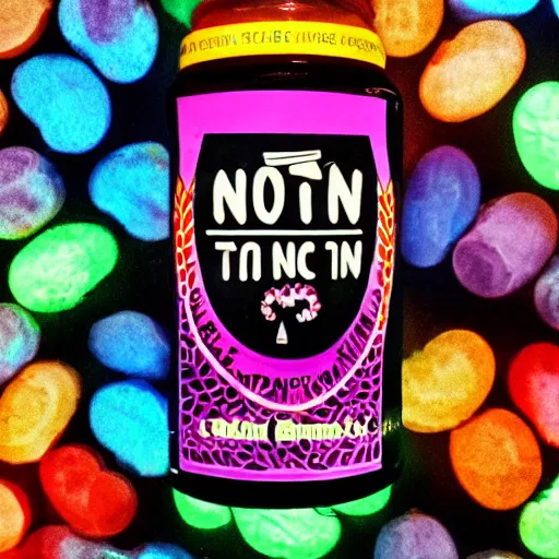 Prompt: neon brain tonic, popular, medicine