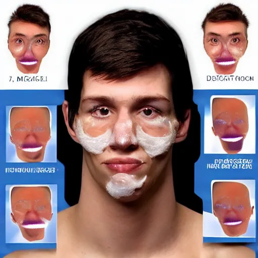 Prompt: a caucasian man with the most acne in the world. acne on face, acne on body, huge zits all over body, desperate, depression, dark mood, hate life, puss zits, pimples