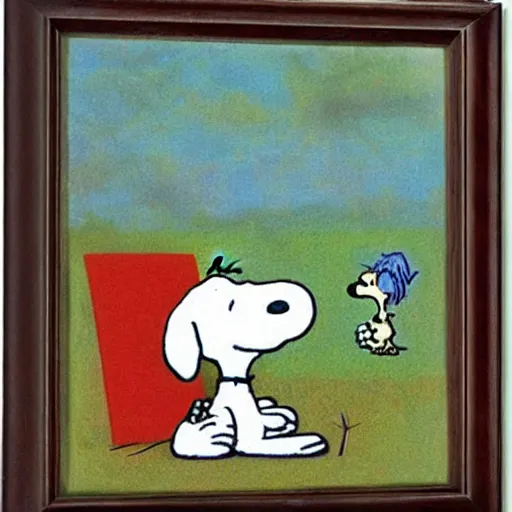 Image similar to snoopy and woodstock by dora carrington