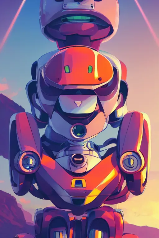 Image similar to metabots medabots medarotto medarot robot minimalist comics helmet mask neon cybereye, behance hd by jesper ejsing, by rhads, makoto shinkai and lois van baarle, ilya kuvshinov, rossdraws global illumination ray tracing hdr radiating a glowing aura