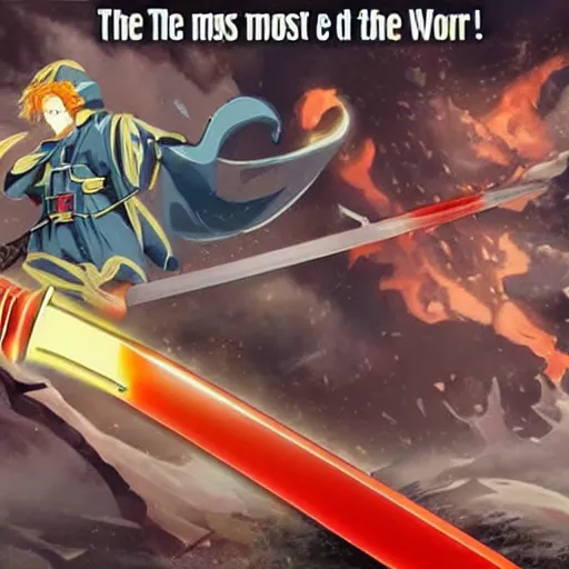 Image similar to the most powerful sword in existence