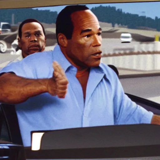 Image similar to oj simpson in a gta car chase