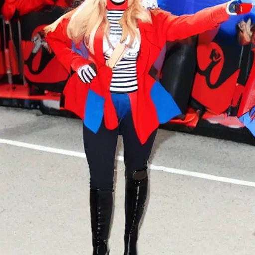 Prompt: holly willoughby as harley quinn