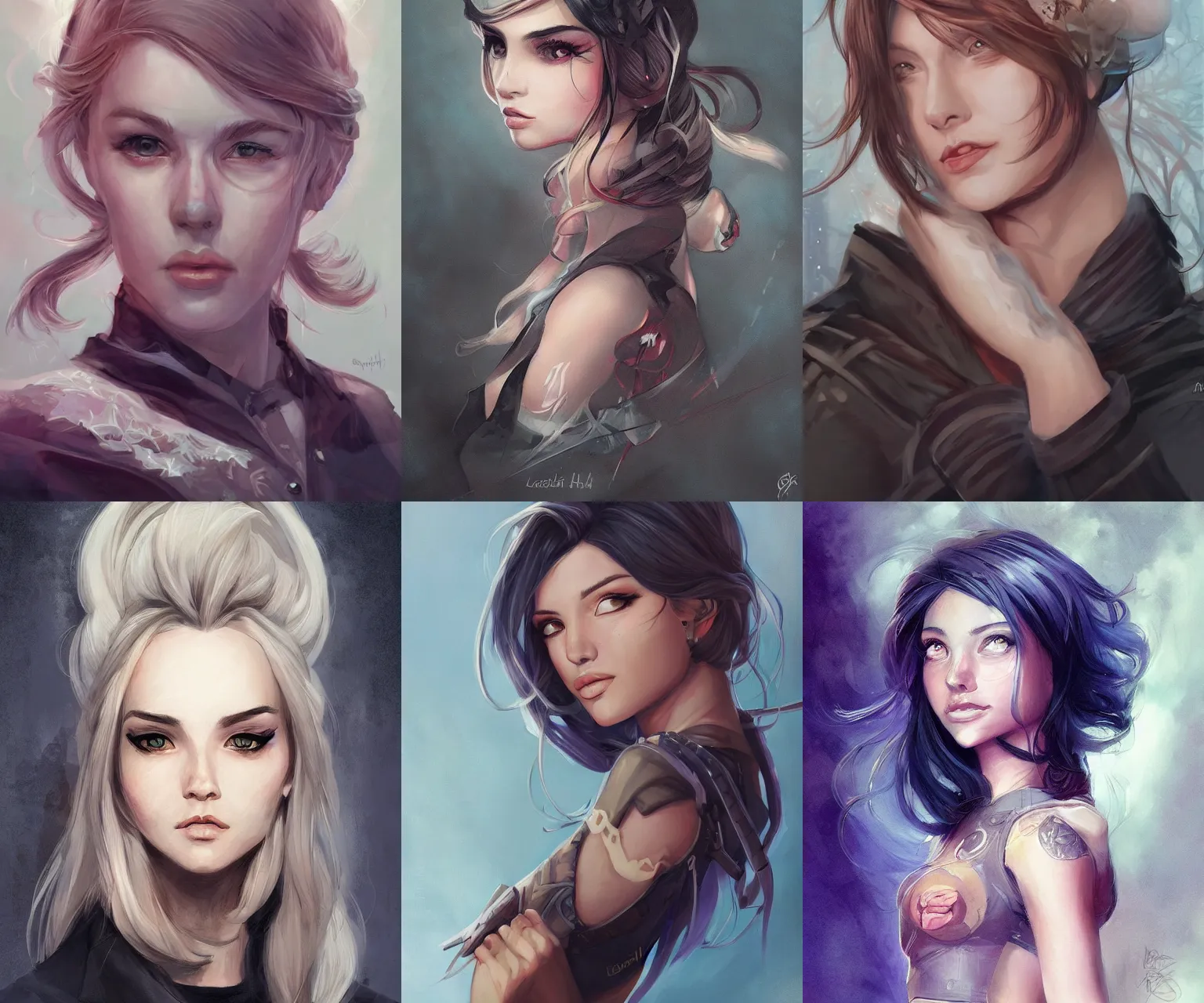 Image similar to portrait by loish and artgerm