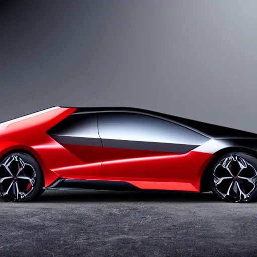 Prompt: the all new futuristic honda civic lamborghini jet car, concept car, prototype car, scifi art