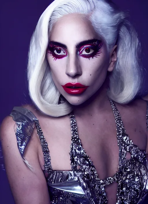 Image similar to lady gaga by nick knight, born this way, born this way album, dramatic, red weapon 8 k s 3 5, cooke anamorphic / i lenses, highly detailed, cinematic lighting
