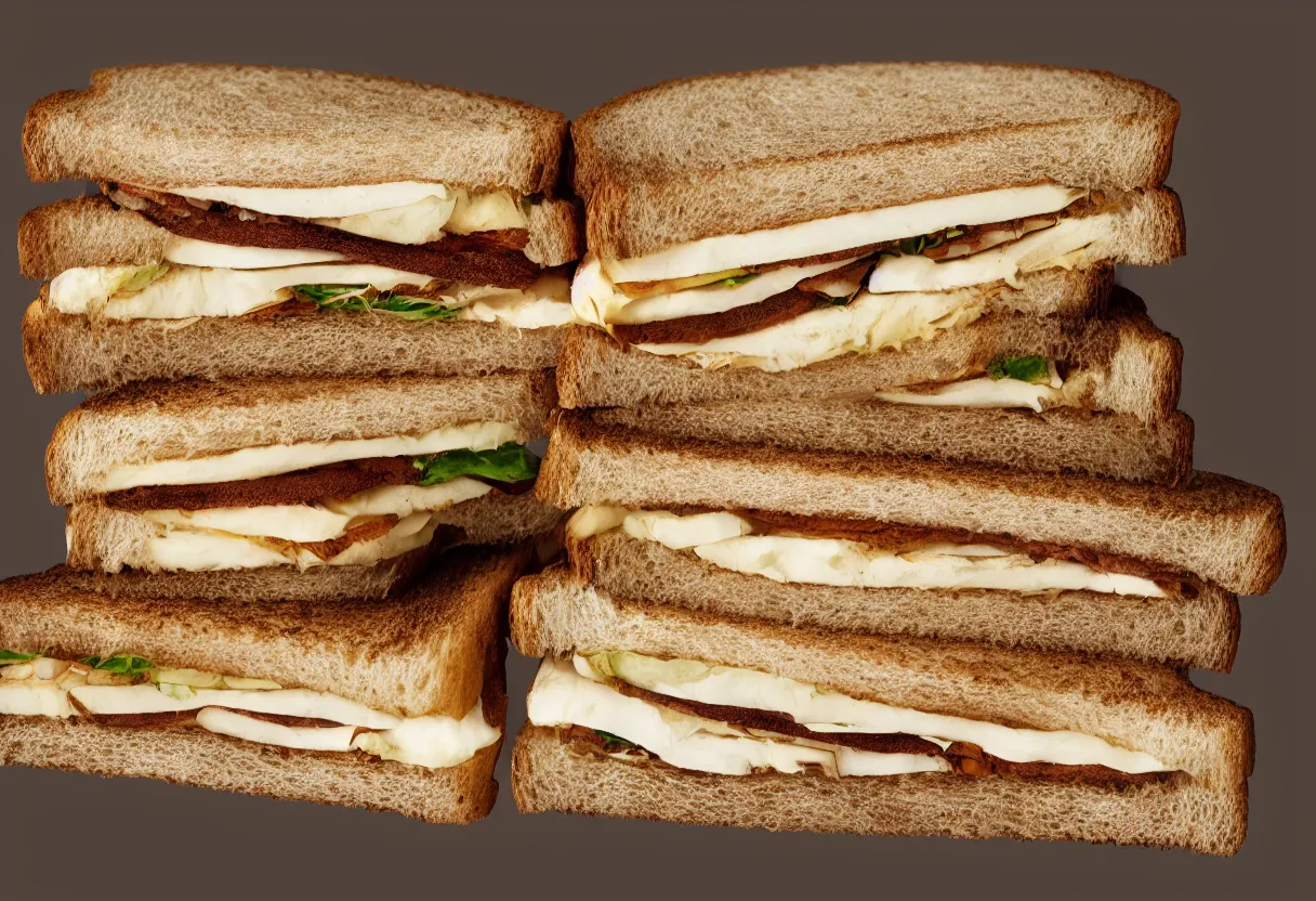 Prompt: toast sandwich, studio lighting 4k, hd, photorealistic