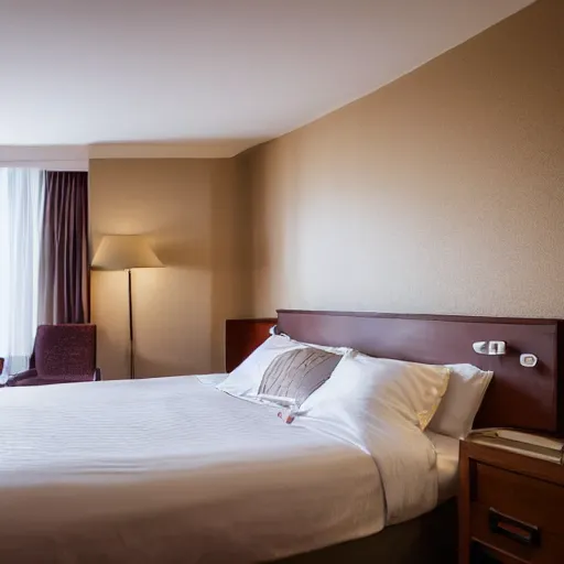 Prompt: a hotel room with a bed covered in beetles, bugs, worms and flies, bug, beetle, hotel, bed, pests, biosecurity, canon eos r 3, f / 1. 4, iso 2 0 0, 1 / 1 6 0 s, 8 k, raw, unedited, symmetrical balance, wide angle