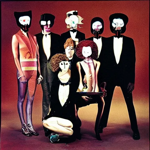 Image similar to a Grammy-Nominated Surrealist album cover, 1980