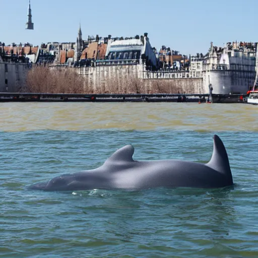 Prompt: beluga in seine