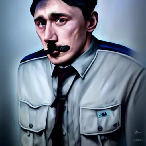 Prompt: hyperrealistic mixed media high resolution painting of James Franco disguised as Adolf Hitler eating a bagel, stunning 3d render inspired art by István Sándorfi and Greg Rutkowski and Unreal Engine, perfect facial symmetry, dim volumetric lighting, 8k octane beautifully detailed render, full body shot, post-processing, extremely hyper-detailed, intricate, epic composition, highly detailed attributes, highly detailed atmosphere, cinematic lighting, masterpiece, trending on artstation, very very detailed, masterpiece, stunning, flawless structure, lifelike texture, perfection,