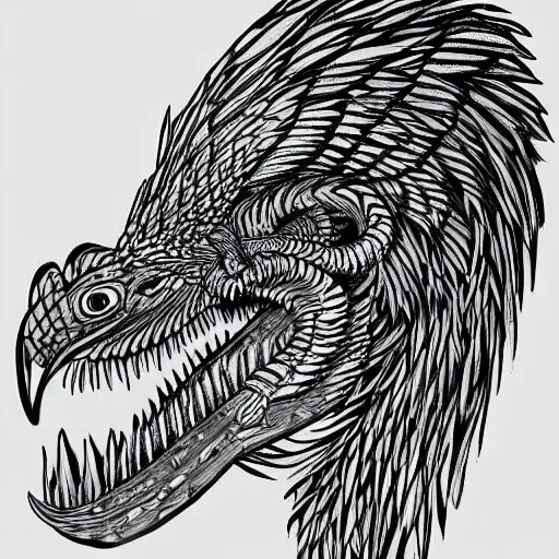 Prompt: high quality digital art chicken snake chimera, detailed