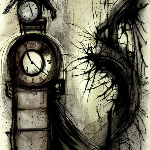 Prompt: time loop by ben templesmith