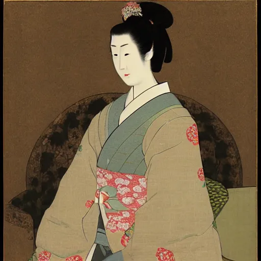 Prompt: portrait of a japanese princess