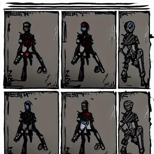 Prompt: darkest dungeon art style character concept