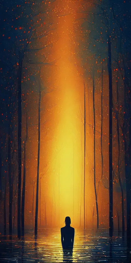 Image similar to i said, ooh, i'm drowning in the night by alena aenami