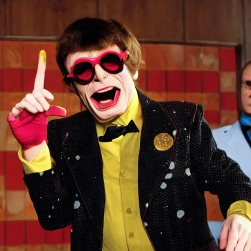 Image similar to vern troyes as austin powers movie still