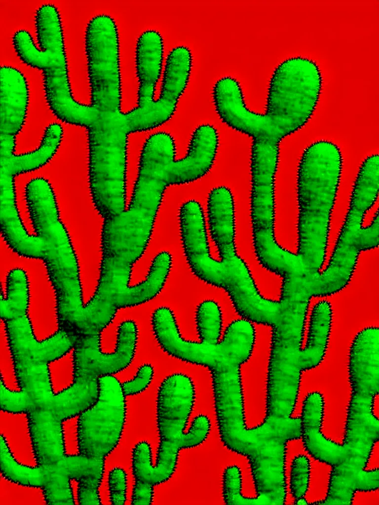 Image similar to Psychedelic Cactus Creature animation by Rob Zombie