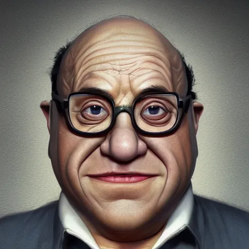 Prompt: hyperrealistic mixed media realistic sculpture of danny devito cephalopod, stunning 3 d render inspired art by xiang duan and thomas eakes, perfect facial symmetry, hyper realistic texture, realistic, highly detailed attributes and atmosphere, dim volumetric cinematic lighting, 8 k octane detailed render, post - processing, masterpiece,