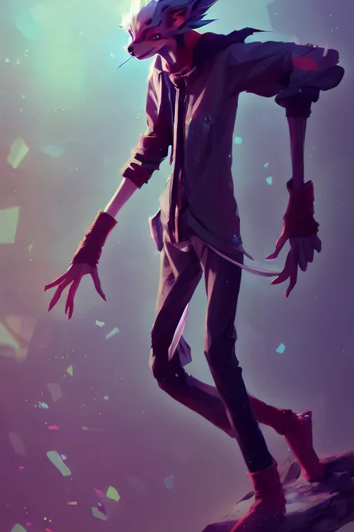 Image similar to a beautiful fullbody portrait of a skinny young anime male wearing a wizard style outfit. character design by cory loftis, fenghua zhong, ryohei hase, ismail inceoglu and ruan jia. artstation, volumetric light, detailed, photorealistic, fantasy, rendered in octane