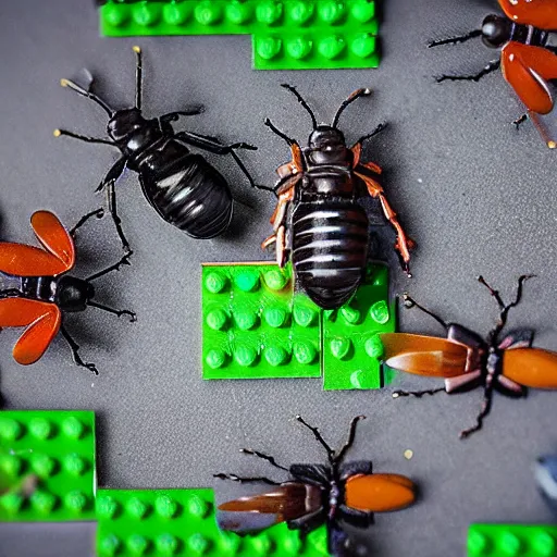 Image similar to macro lego insects pinhole