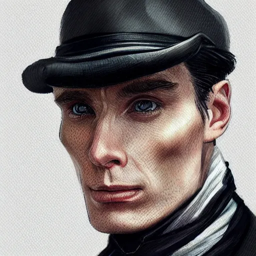 Prompt: a portrait of cillian murphy as tommy shelby in atlantis, highly detailed, realistic face, digital art, epic, fantasy, in the style of artgerm, sharp, artstation