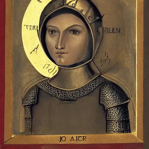 Prompt: joan of arc as man,