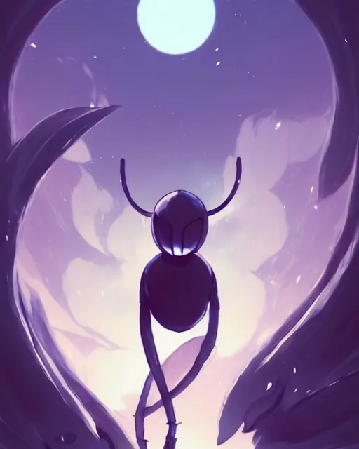 Image similar to a beautiful photo of a hornet from hollow knight ， by makoto shinkai an krenz cushart