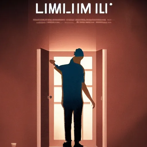 Image similar to poster for a short liminal film called'liminal'about four male roommates that find a tiny hidden door. movie poster, advertisement, high detail, trending on artstation