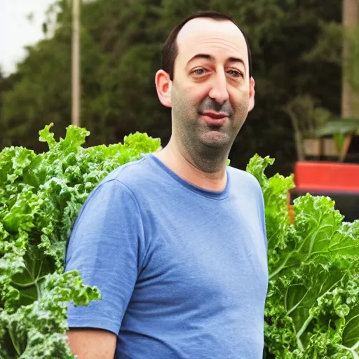 Image similar to tony hale as a pile of kale