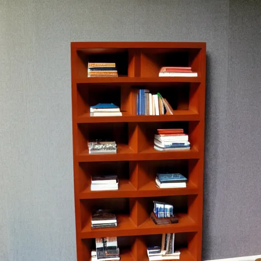 Image similar to photo of bookshelf designed by frank lloyd wright