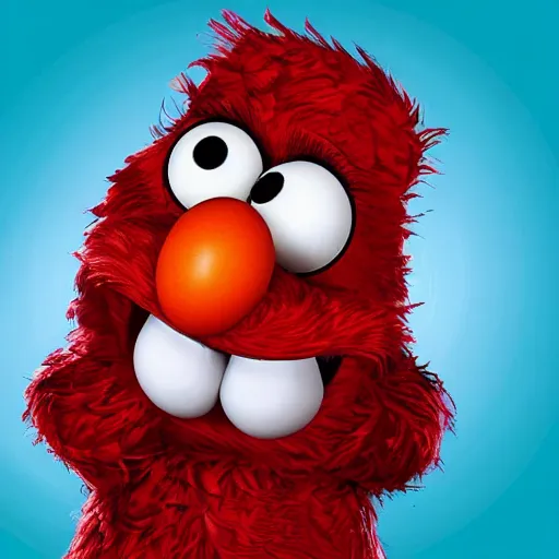 Image similar to Elmo Playing gutair, hyper realistic, HD, HQ, photo realistic