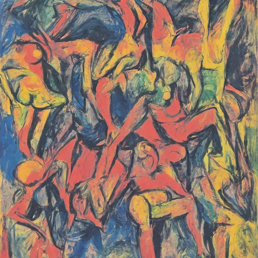 Image similar to over lapping women by Willem de Kooning