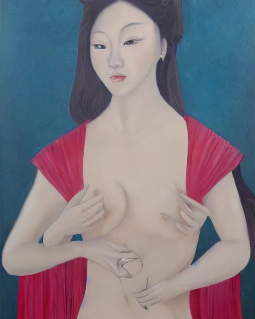 Image similar to oil painting of chinese aphrodite