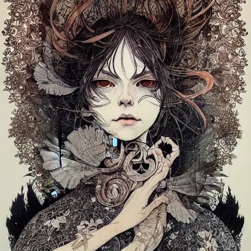 Prompt: prompt : portrait painted in ian mcque style drawn by vania zouravliov and takato yamamoto, inspired by fables, intricate acrylic gouache painting, high detail, sharp high detail