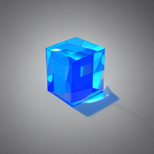 Prompt: transparent blue crystal cube inside half transparent seven color perfectly geometric ball, hyper realistic, max qualiry, octane render