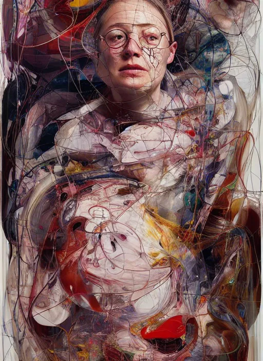 Image similar to it is only with the heart that one can see rightly ; what is essential is invisible to the eye. by jenny saville, scifi, neo - gothic, intricate, rich deep colors. part by james jean, part by adrian ghenie and gerhard richter.