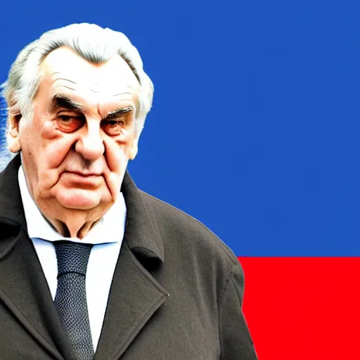 Prompt: Miloš Zeman, Vector image