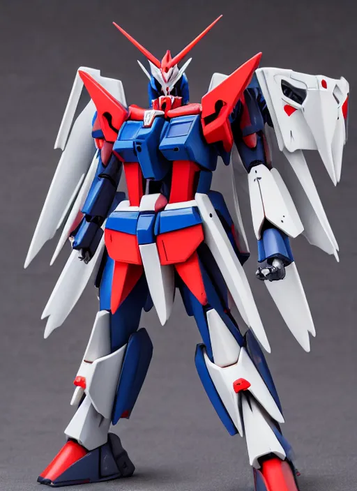 Prompt: gundam dracula, a professionally assembled gunpla kit, action figure mecha, model kit, symmetrical details, by Bandai, professional photography, product photography, official media