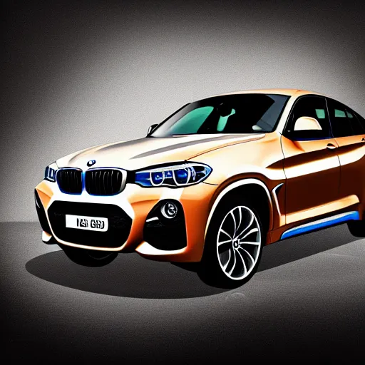 Prompt: bmw x 4 cover art, 4 k digital art