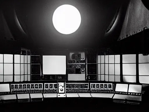 Image similar to moon landing studio set | b&w, NASA photo archive